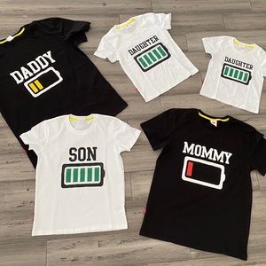iPhone iPad battery level tee for family